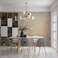 Abstract Golden Dawn Wisps Wall Mural