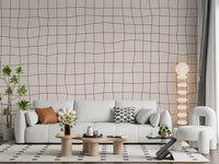 Soft Flowing Check Wall Mural