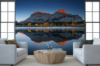 Papel de Parede Mural Reflexo Alpino Golden Peak