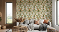 Jugendstil Blumenranken Tapete