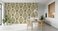 Jugendstil Blumenranken Tapete