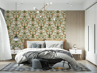 Jugendstil Blumenranken Tapete