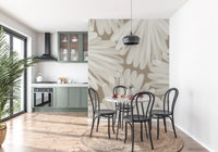Minimalistische Bloom Layers Wandtapete