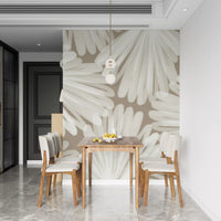 Minimalistische Bloom Layers Wandtapete