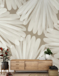 Minimalistische Bloom Layers Wandtapete