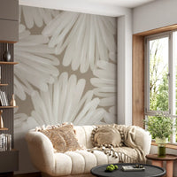 Minimalistische Bloom Layers Wandtapete