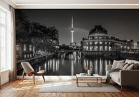 Wandbild Berlin Metropolitan Nachtansicht