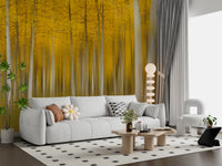 Golden Aspen Forest bevegelsesveggmaleri