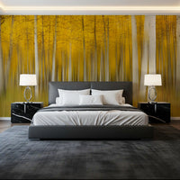 Golden Aspen Forest bevegelsesveggmaleri