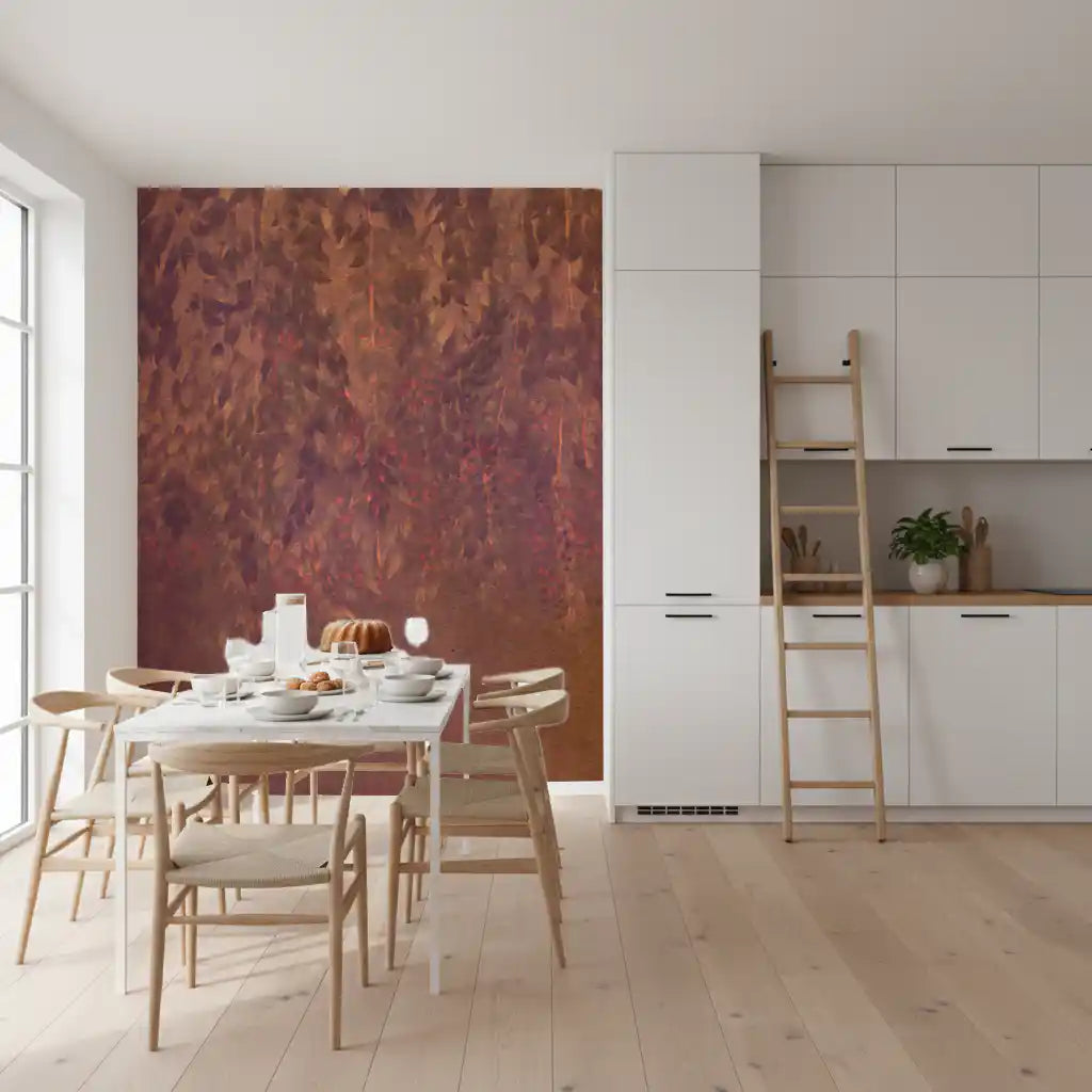 Rustikales Beerenpfad Botanisches Kunst-Wandbild