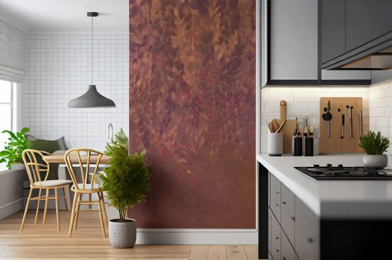 Rustikales Beerenpfad Botanisches Kunst-Wandbild
