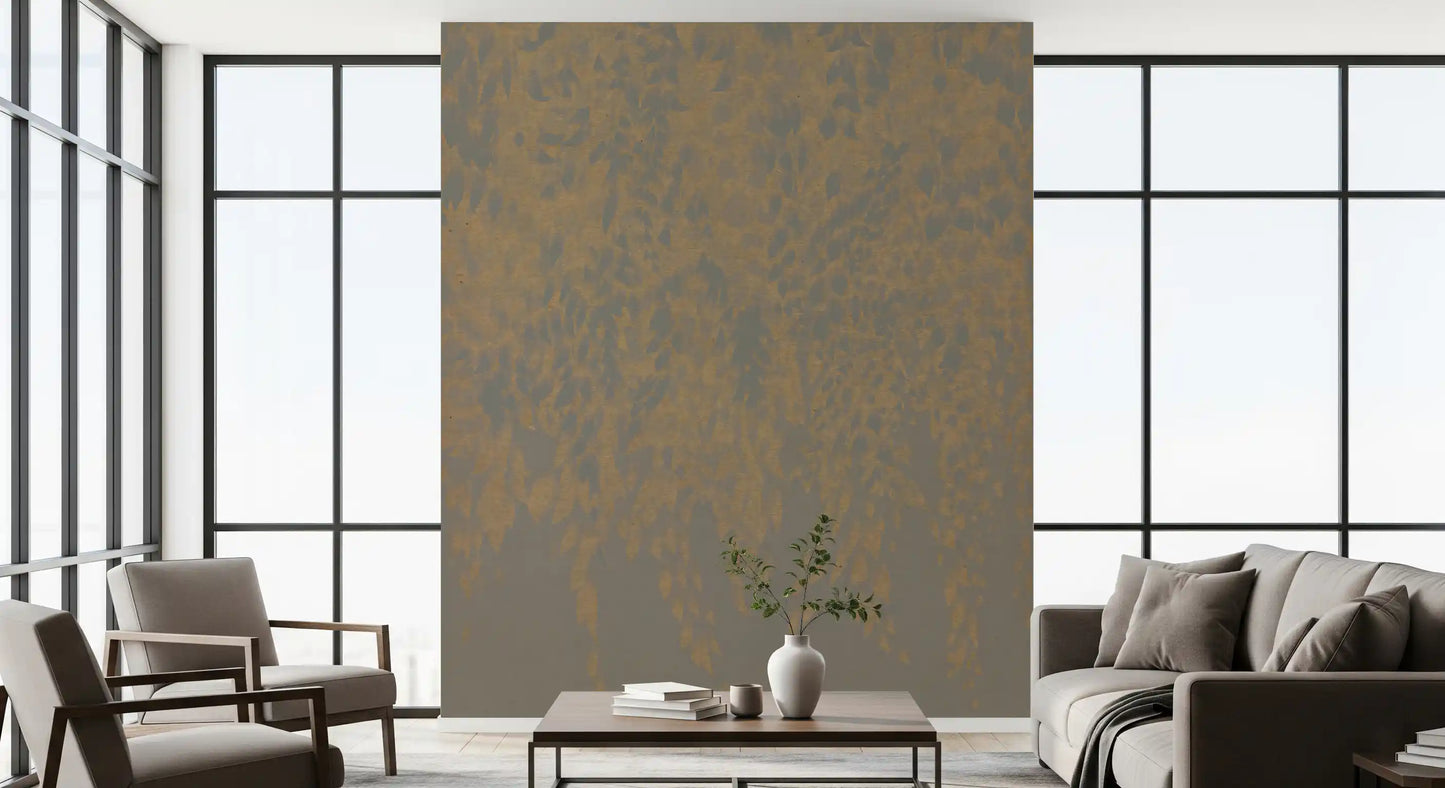 Wandbild Ethereal Willow Cascade in neutralen Tönen