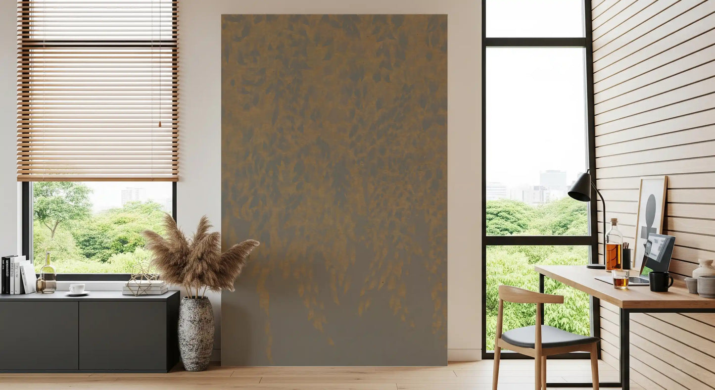 Wandbild Ethereal Willow Cascade in neutralen Tönen