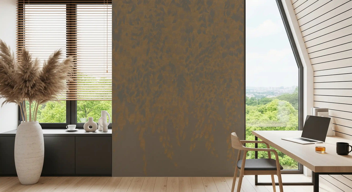 Wandbild Ethereal Willow Cascade in neutralen Tönen