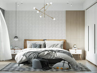 Tapeta Zellige Style Square Tiles - Ghost