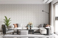 Tapeta Zellige Style Square Tiles - Ghost
