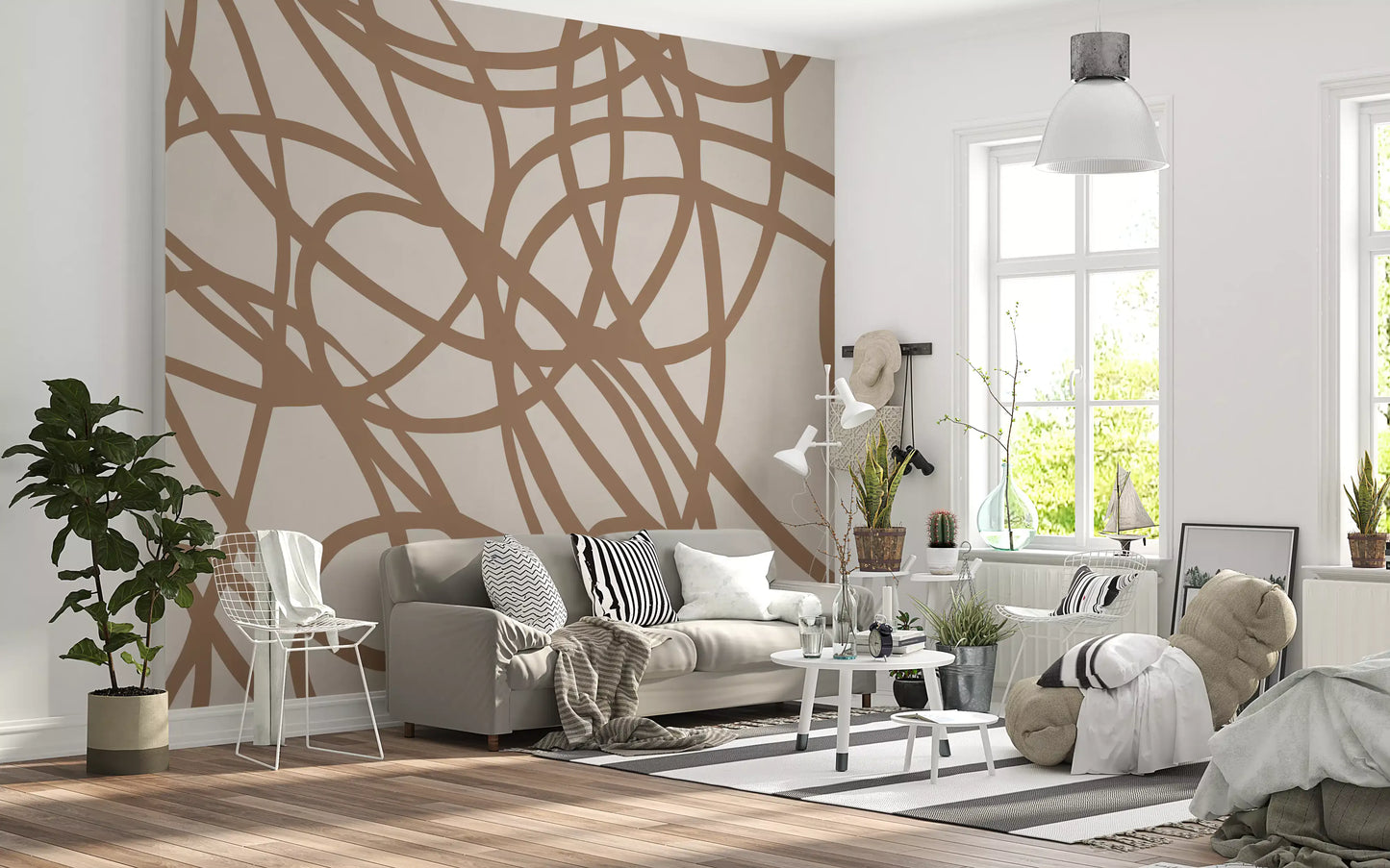 Abstract Swirl Pattern Wall Mural