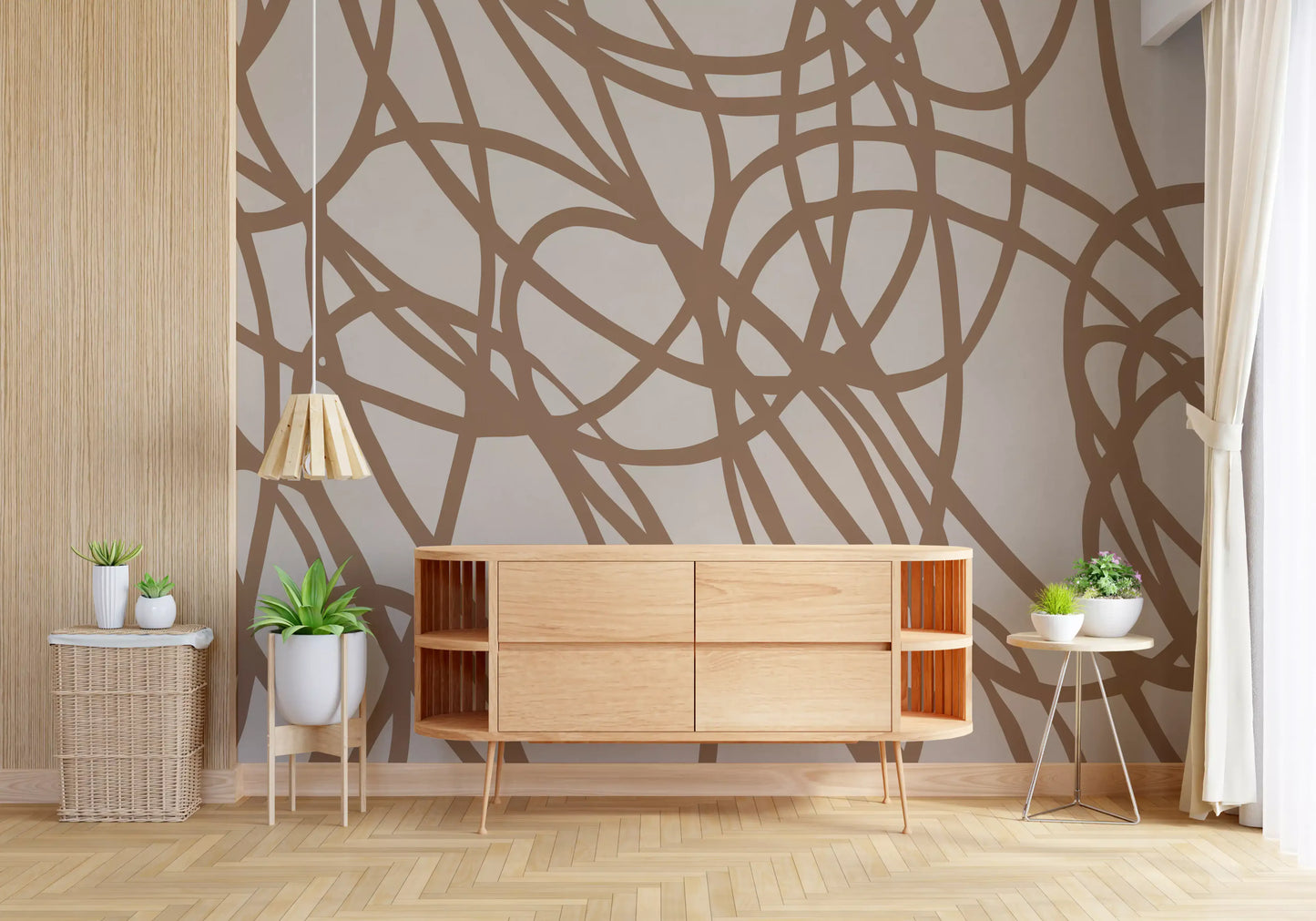 Abstract Swirl Pattern Wall Mural