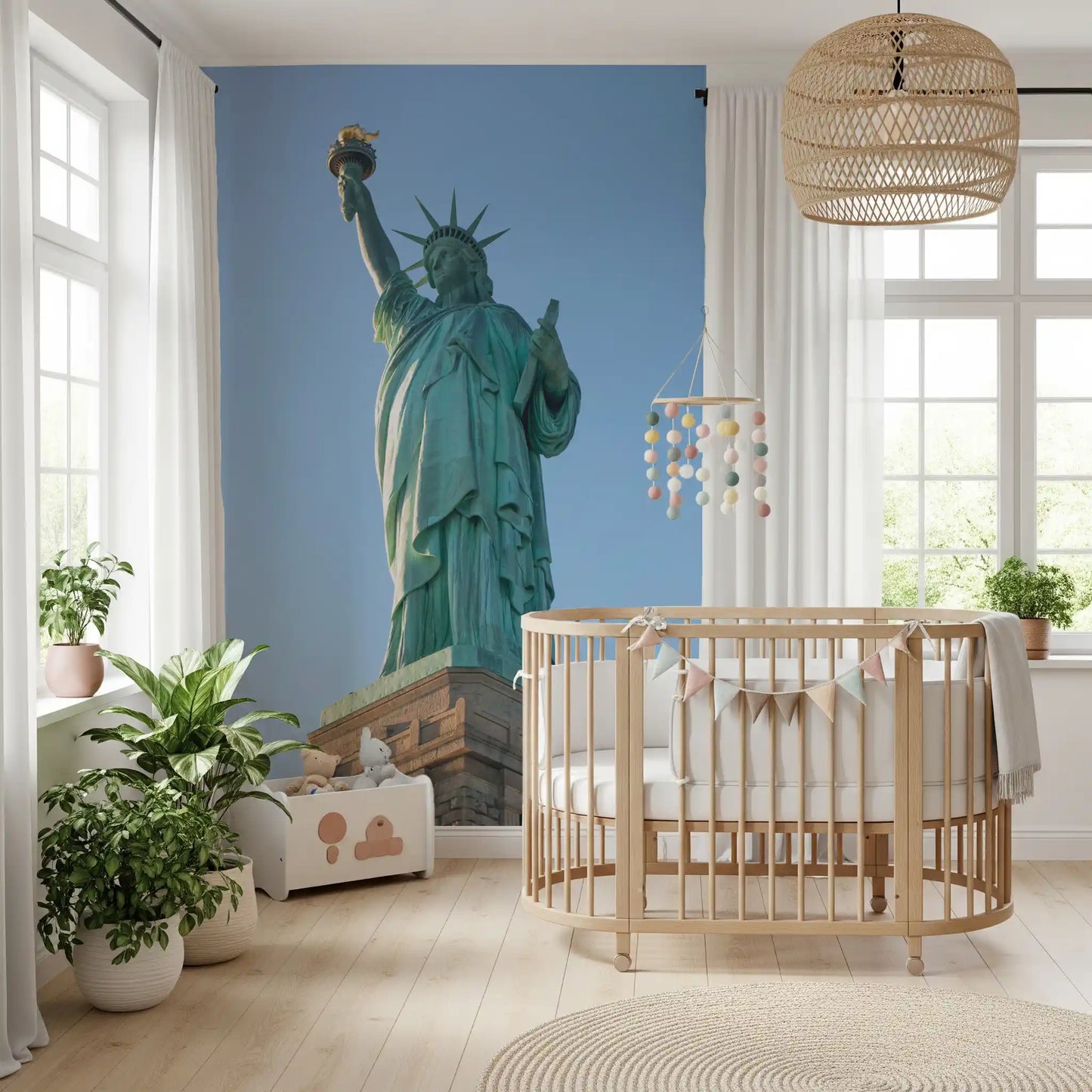 Ikonisches Wandbild der Freiheitsstatue