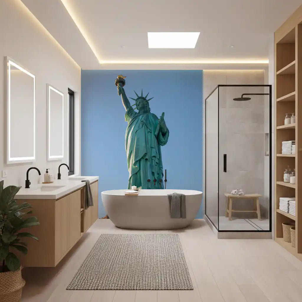 Ikonisches Wandbild der Freiheitsstatue