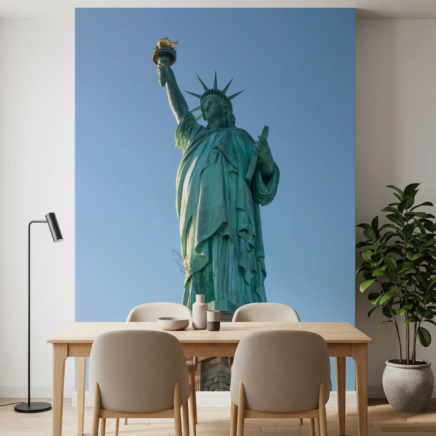 Ikonisches Wandbild der Freiheitsstatue