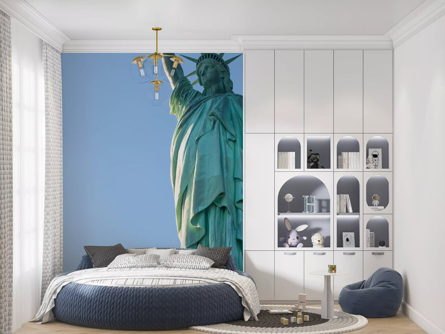 Ikonisches Wandbild der Freiheitsstatue