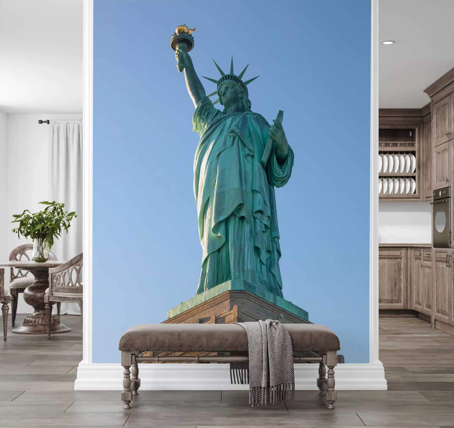 Ikonisches Wandbild der Freiheitsstatue