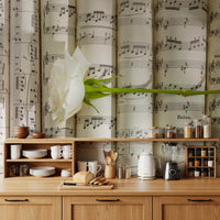 Melodische Weiße Blüten Harmonie Wandbild