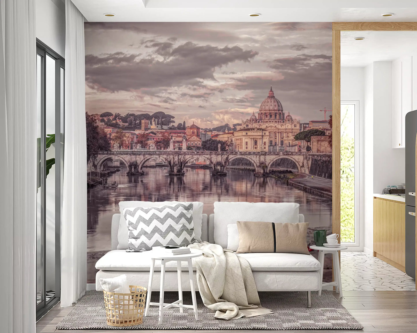 Twilight St. Peter's Basilica View Wall Mural