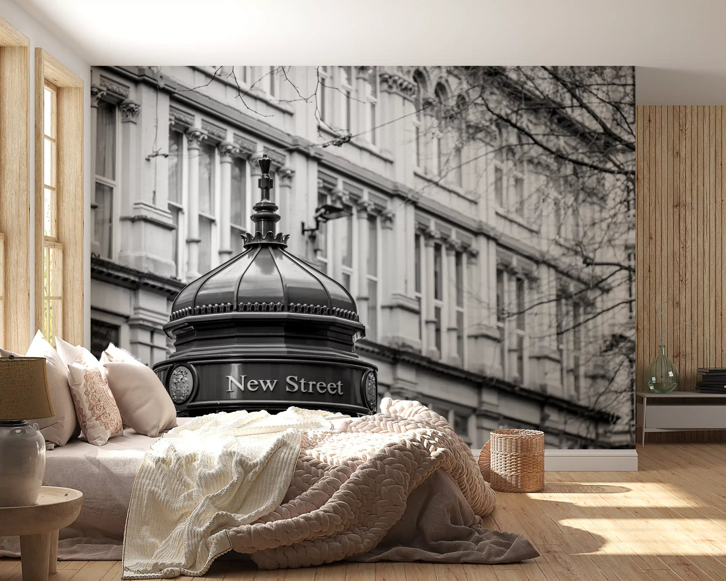 Papier peint mural pilier architectural métropolitain
