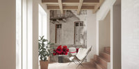 Fresque murale nature morte florale romantique rustique