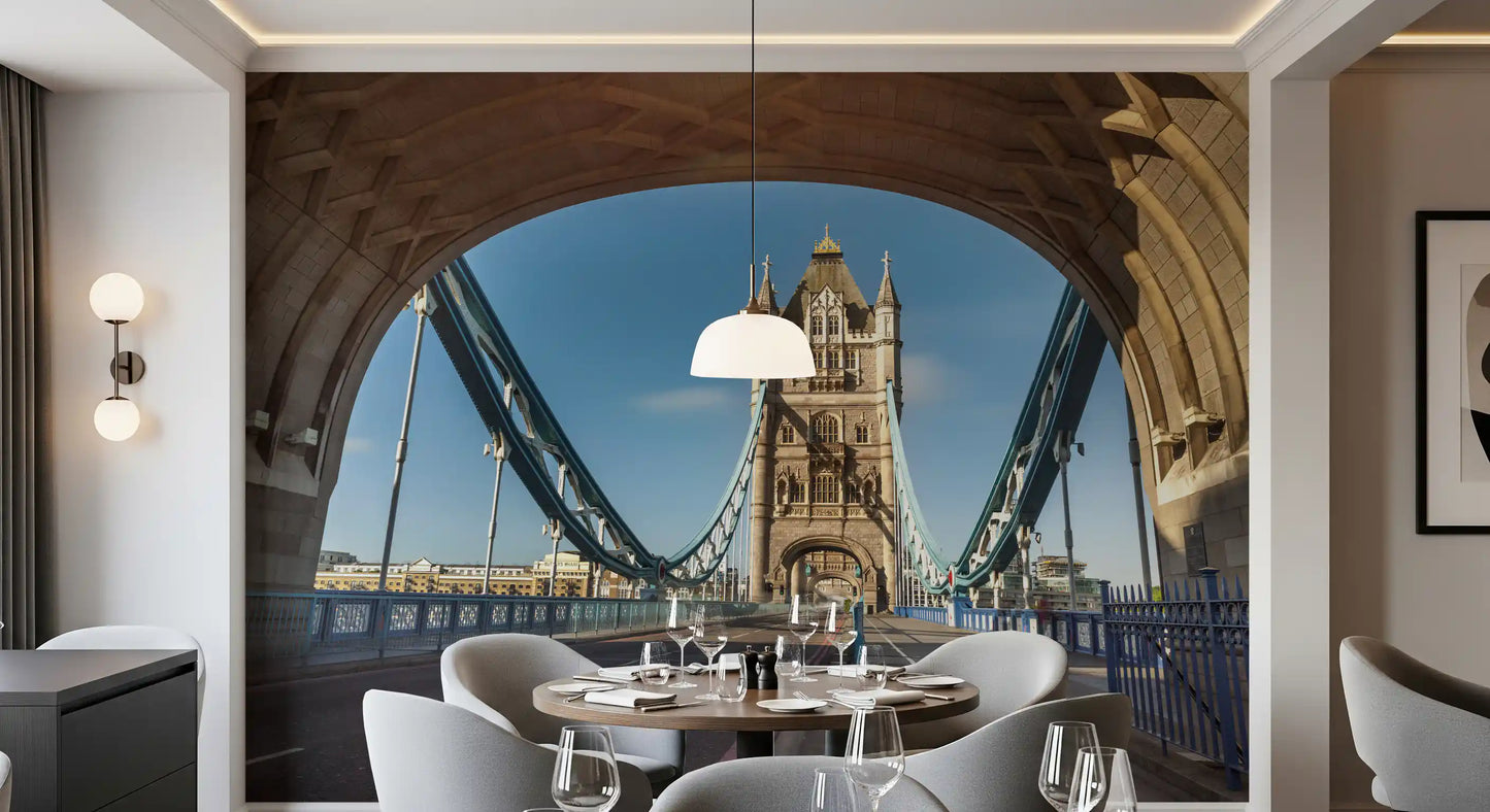 Iconic London River Crossing Archway Wall Mural
