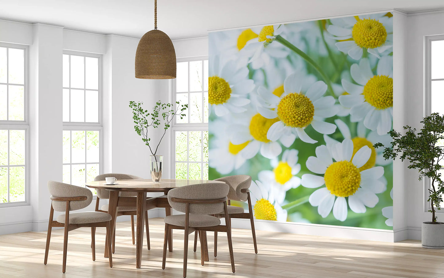 Frühlingswiese Blüten Wandbild