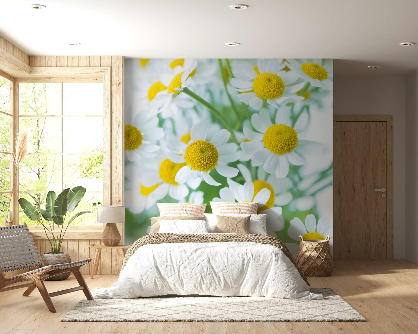 Frühlingswiese Blüten Wandbild