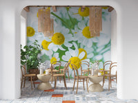 Frühlingswiese Blüten Wandbild