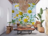 Frühlingswiese Blüten Wandbild