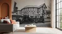 Classic Tudor Architecture in Winter Wall Mural