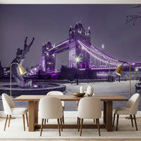 Frozen Cityscape Twilight Wall Mural