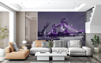 Frozen Cityscape Twilight Wall Mural
