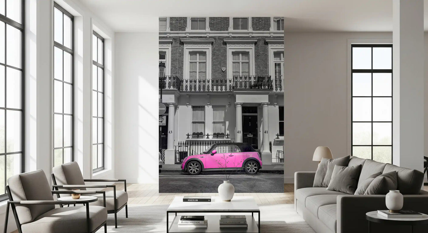 Murale da parete monocromatico Urban Pink Pop
