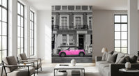 Murale da parete monocromatico Urban Pink Pop