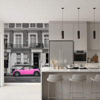 Murale da parete monocromatico Urban Pink Pop