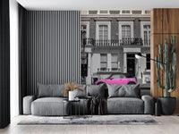 Murale da parete monocromatico Urban Pink Pop