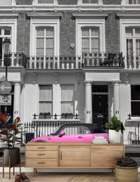 Murale da parete monocromatico Urban Pink Pop