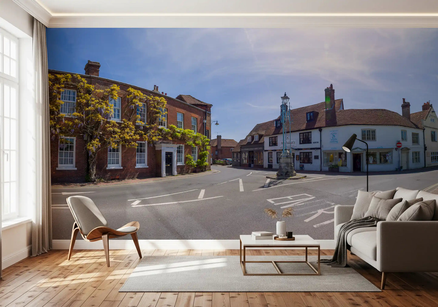 Historic Countryside Architectural View Wall Mural
