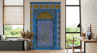 Cobalt Tile Symmetry Wall Mural