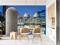 Metropolitan Water Reflection at Dusk Wall Mural
