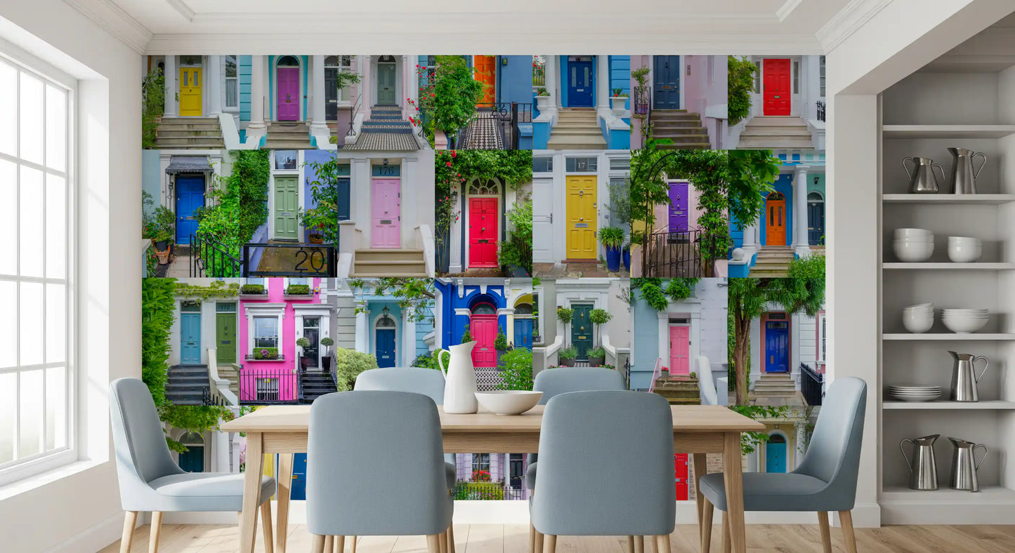 Urban Entrance Arkitektonisk Mosaik Vægmaleri