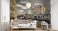 Bath Riverside Arkitektoniske Arv Vægmaleri
