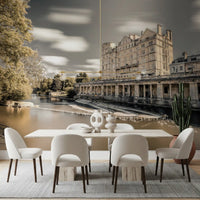 Bath Riverside Arkitektoniske Arv Vægmaleri